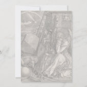 Melancholia I, Engraving by Albrecht Durer (Back)