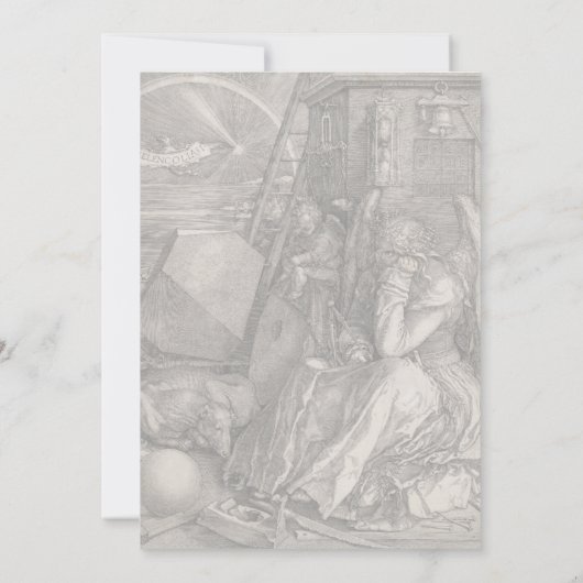 Melancholia I, Engraving by Albrecht Durer (Back)