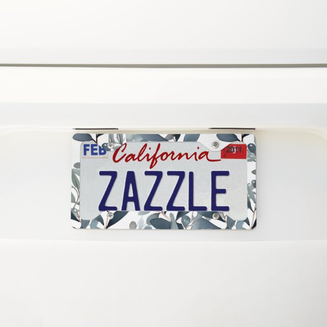 Melancholic Garden License Plate Frame (On Car)