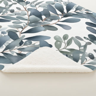 Melancholic Garden Sherpa Blanket