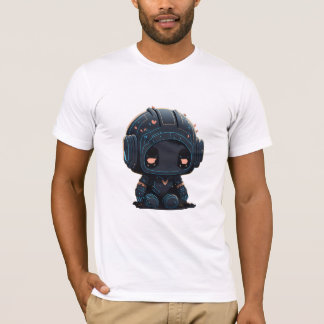 ''Melancholy Black Cartoon Robot'' T-Shirt