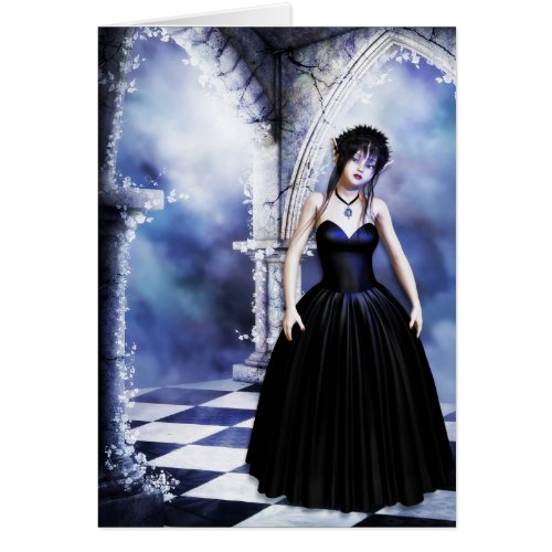 Melancholy Day Dreams Gothic Card