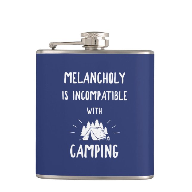 Melancholy Is Incompatible With Camping Flask (Front)