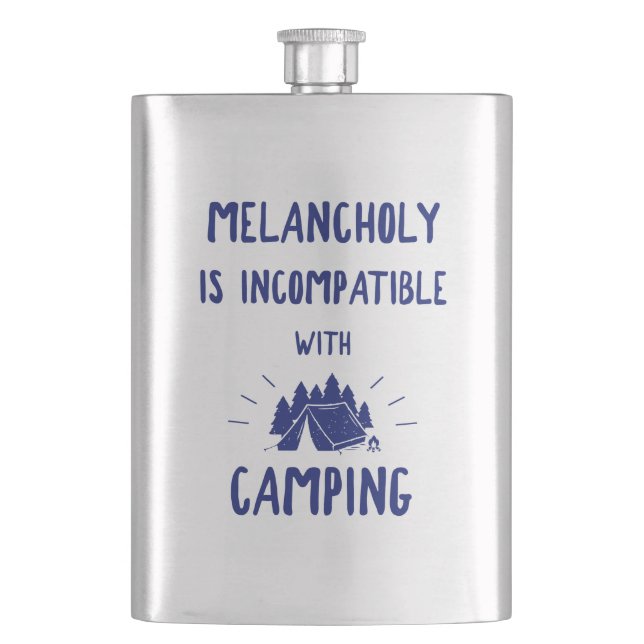 Melancholy Is Incompatible With Camping Flask (Front)