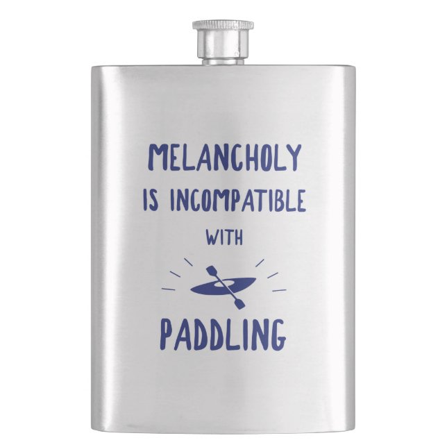 Melancholy Is Incompatible With Paddling Flask (Front)