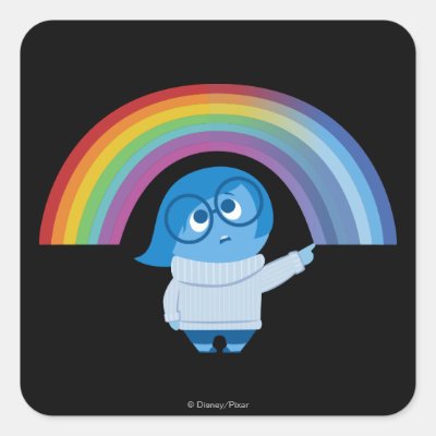 Melancholy Spirals Square Sticker