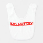 Melancholy Stamp Baby Bib