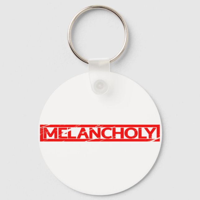 Melancholy Stamp Keychain (Front)