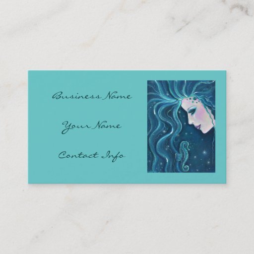 Customizable Melandrea mermaid Business cards By Renee