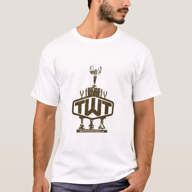 Melange Ringer T-Shirt (TWT Distressed Logo) (Front)