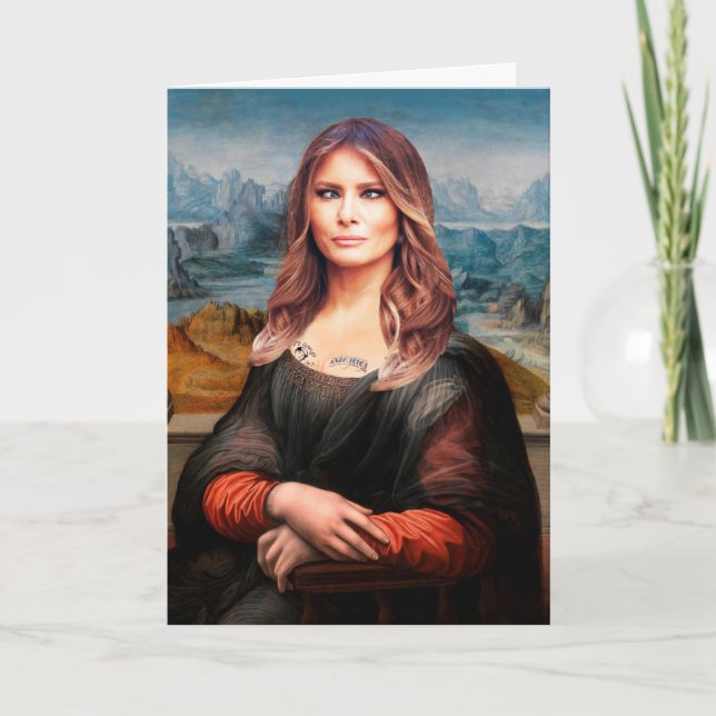 Melania Apathetic Birthday greeting card (Front)