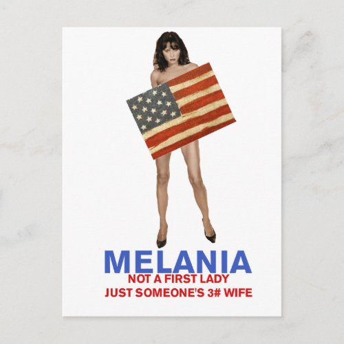 Melania not a first lady someones 3rd wife postcard