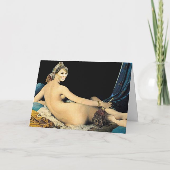 Melania Role Model Customizable Birthday Card (Front)