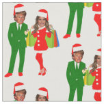 melania santa trump fabric