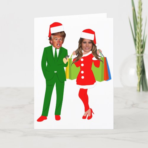 melania santa trump holiday card