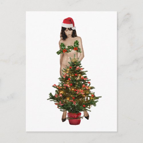 MELANIA the christmas TRAMP Holiday Postcard