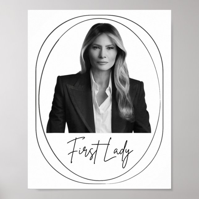 Melania Trump 2025 First Lady Inauguration Photo M Poster (Front)
