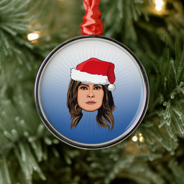 MELANIA TRUMP Christmas Metal Ornament (Tree)