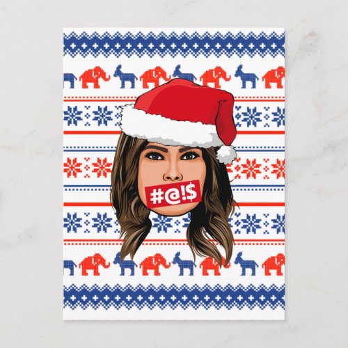 MELANIA TRUMP Christmas Postcard