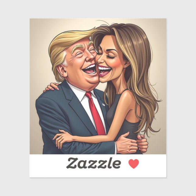 Melania Trump Donald Trump  Sticker (Sheet)