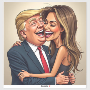 Melania Trump Donald Trump  Sticker