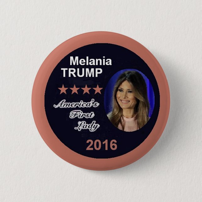 Melania TRUMP First Lady Button (Front)