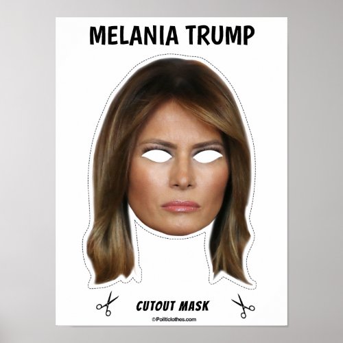 MELANIA TRUMP Halloween Mask Poster