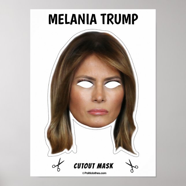 MELANIA TRUMP Halloween Mask Poster (Front)