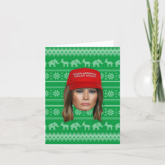 Melania Trump MAGA Christmas Card