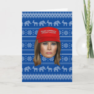 Melania Trump MAGA Christmas Card