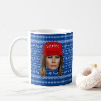 Melania Trump MAGA Christmas Coffee Mug