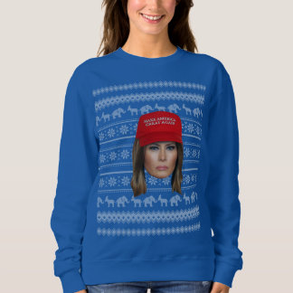 Melania Trump MAGA Christmas Sweatshirt