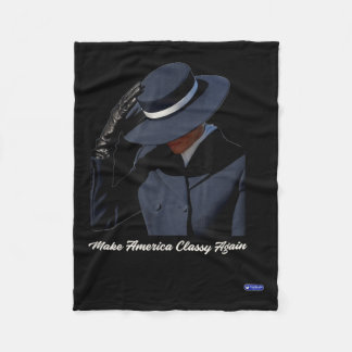 Melania Trump Make America Cly Again  Fleece Blanket