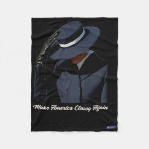 Melania Trump Make America Cly Again Fleece Blanket