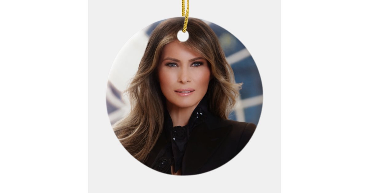 Melania Trump Official White House Photo Ceramic Ornament Zazzle