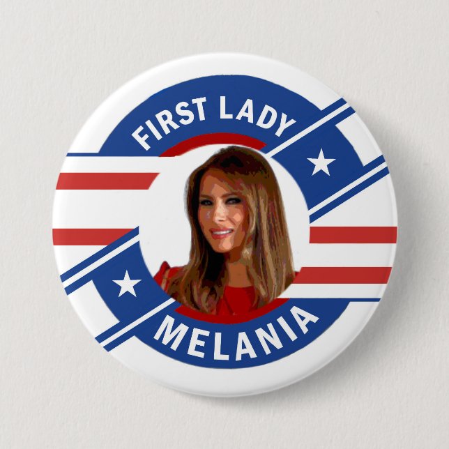 Melania Trump Pinback Button (Front)