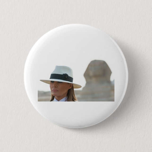 Melania Trump Sphinx Button (Front)
