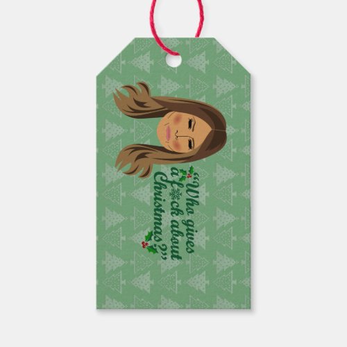 Melania Trump Who Gives a Fck About Christmas Gift Tags