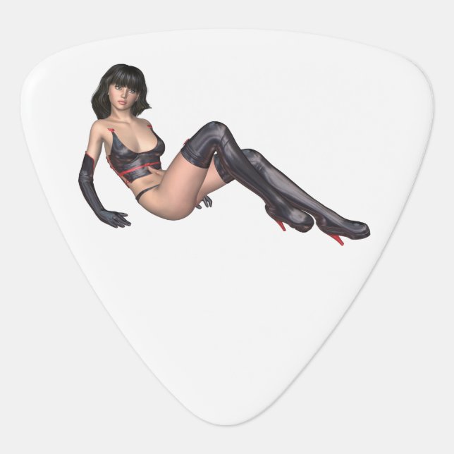 Melanie Fantasy Pin-Up Guitar Pick (Front)