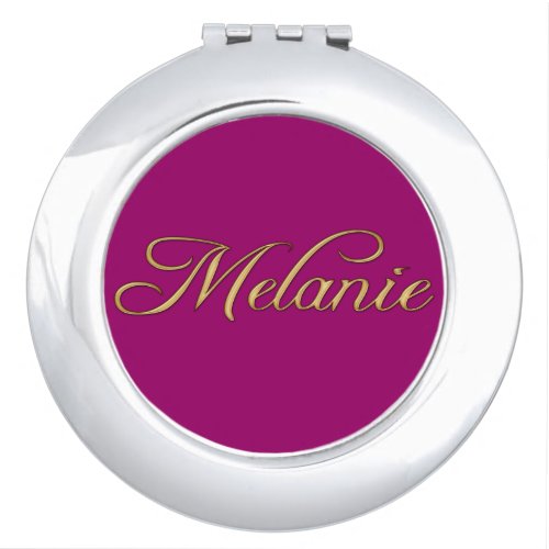 MELANIE Name Branded Gift for Women Mirror For Makeup