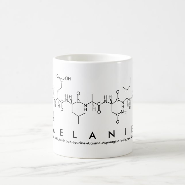 Melanie peptide name mug (Center)