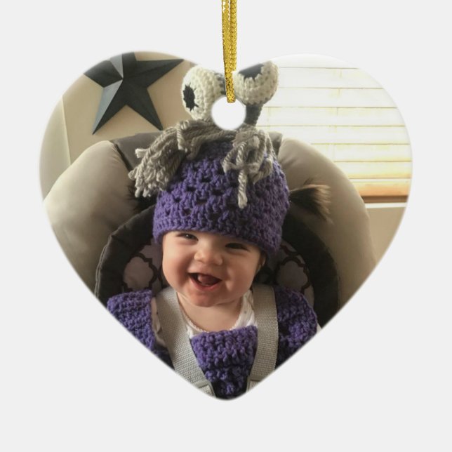 Melanie Ray Ceramic Ornament (Front)