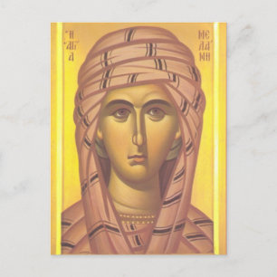 Melanie the Younger Orthodox Christian Icon Postcard