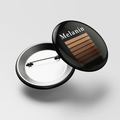 Melanin African American Black History Month Button