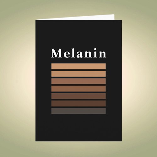 Melanin African American Black History Month Card