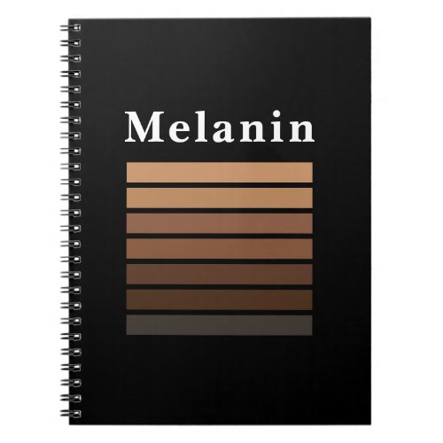 Melanin African American Black History Month Notebook