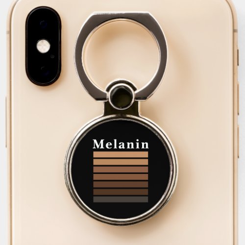 Melanin African American Black History Month Phone Ring Stand