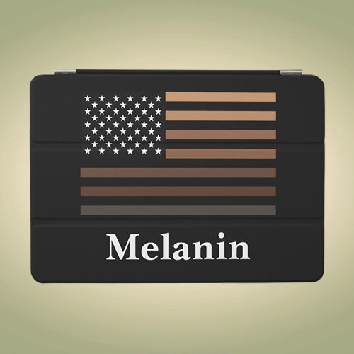 Melanin African American USA Flag Black History iPad Air Cover