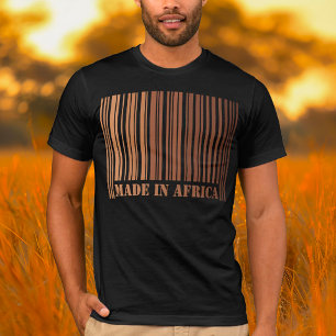 Melanin Barcode Design Proudly Made in Africa T-Shirt