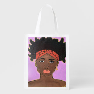 Melanin Beauty Reusable Grocery Bag